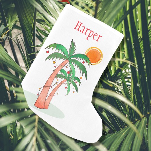 Personalisierter Sommer Weihnachten Strumpf Kleiner Weihnachtsstrumpf