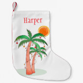 Personalisierter Sommer Weihnachten Strumpf Kleiner Weihnachtsstrumpf (Vorderseite)