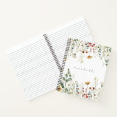 Personalisierter Sommer-Wildblume Notizblock (Innenseite)