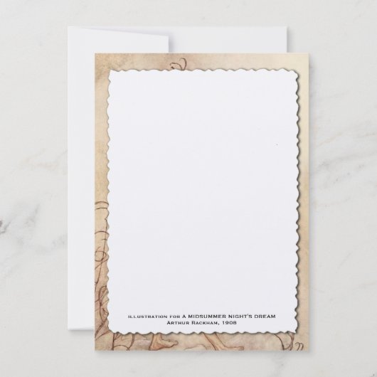 Personalisierter Sommernachtstraum Vielen Dank Dankeskarte (Rückseite)