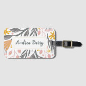 Personalisierter Sommerurlaub Gepäckanhänger (Vorderseite (Horizontal))