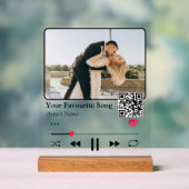 Personalisierter Song-Code-Nachtlicht Romantisches Acrylschild (Neutral)