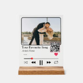 Personalisierter Song-Code-Nachtlicht Romantisches Acrylschild (Vorderseite)