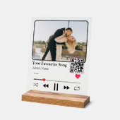 Personalisierter Song-Code-Nachtlicht Romantisches Acrylschild (Winkel)