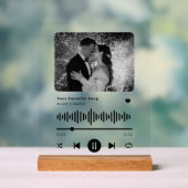 Personalisierter Song-Musikplayer Acrylschild (Neutral)