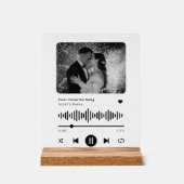 Personalisierter Song-Musikplayer Acrylschild (Vorderseite)
