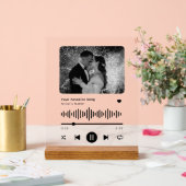 Personalisierter Song-Musikplayer Acrylschild (Hochzeit)