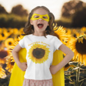 Personalisierter Sonnenblume Kleinkind T - Shirt