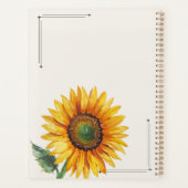 Personalisierter Sonnenblumen-Planer  Planer (Rückseite)