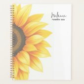 Personalisierter Sonnenblumen-Wochenplaner 2026 Planer (Vorderseite)