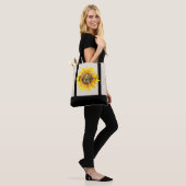 Personalisierter Sonnenblumenbeutel Tasche (Am Model)