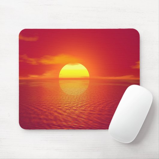 Personalisierter Sonnenstrand Mousepad (Mit Mouse)