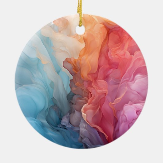 Personalisierter Sonnenuntergang auf See Alkohol T Keramik Ornament (Hinten)