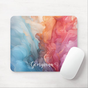 Personalisierter Sonnenuntergang auf See Alkohol T Mousepad