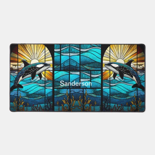 Personalisierter Sonnenuntergang Ocora Schreibtischunterlage (Vorderseite)