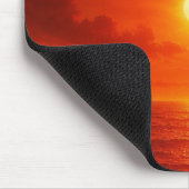 Personalisierter Sonnenuntergangsstrand Mousepad (Ecke)
