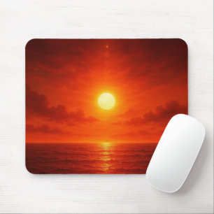 Personalisierter Sonnenuntergangsstrand Mousepad