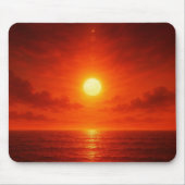 Personalisierter Sonnenuntergangsstrand Mousepad (Vorne)