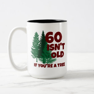 Personalisierter sonniger Geburtstagsbaum Zweifarbige Tasse