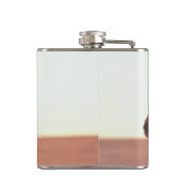 Personalisierter, sonniger Niedlicher Mops Flachmann (Rückseite)