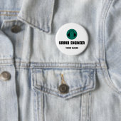 Personalisierter Sound Engineer Tontechnik Button (Beispiel)