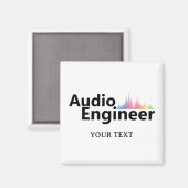 Personalisierter Sound Engineer Tontechnik Magnet (Vorderseite/Rückseite)