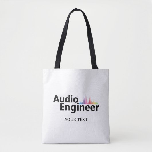 Personalisierter Sound Engineer Tontechnik Tasche (Vorderseite)