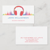 Personalisierter Sound Engineer Tontechnik Visitenkarte (Vorne/Hinten)