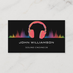 Personalisierter Sound Engineer Tontechnik Visitenkarte