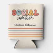 Personalisierter Sozialarbeiter Dosenkühler (Vorderseite)