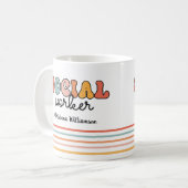 Personalisierter Sozialarbeiter Kaffeetasse (Vorderseite Links)