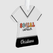 Personalisierter Sozialarbeiter Ornament (Vorderseite)
