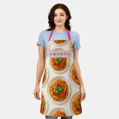 Personalisierter Spaghetti-Schüssel Foodie Schürze (Getragen)