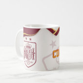 Personalisierter Spanien-Fußball-Becher Kaffeetasse (Vorderseite Links)