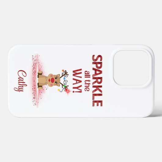 Personalisierter Sparkle Case-Mate iPhone Hülle (Rückseite (Horizontal))