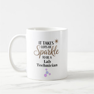 Personalisierter Sparkle Lab-Techniker Kaffeetasse