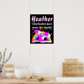 PERSONALISIERTER SPARKLING CHEERLEADER POSTER (Küche)