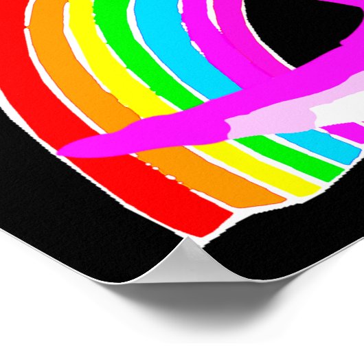 PERSONALISIERTER SPARKLING CHEERLEADER POSTER (Ecke)