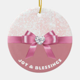 Personalisierter Sparkling Snowflake Keramik Ornament