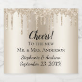 Personalisierter Sparkling Wein Tropfsteinwein Gli Schaumweinetikett (Einzelnes Label)