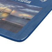 Personalisierter Sparklingwein Brillen Cheers Schneidebrett (Ecke)