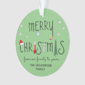 Personalisierter Spaß 2020 Weihnachtsbaum Ornament (Vorderseite)