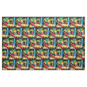 Personalisierter Spaß am Strand-Gewebe Stoff (Fat Quarter (45,7 x 55,9 cm))