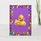 Personalisierter Spaß beim Geburtstag von Rubber D Karte (Rückseite)