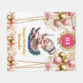 Personalisierter Spaß Blanket für Oma Geburtstag Fleecedecke (Vorderseite (Horizontal))