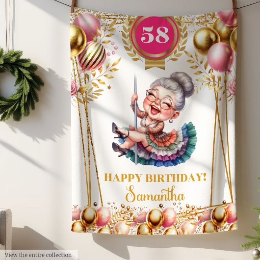 Personalisierter Spaß Blanket für Oma Geburtstag Fleecedecke