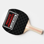 Personalisierter Spaß Cool einzigartig *Großes Ges Tischtennis Schläger (Seitenansicht)