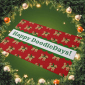 Personalisierter Spaß Doodle grün Fußmatte