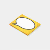 Personalisierter Spaß Einfache Comic Buche-Sprechb Post-it Klebezettel (angewinkelt)