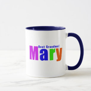 Personalisierter Spaß farbenfroher "Mary"-Name, du Tasse